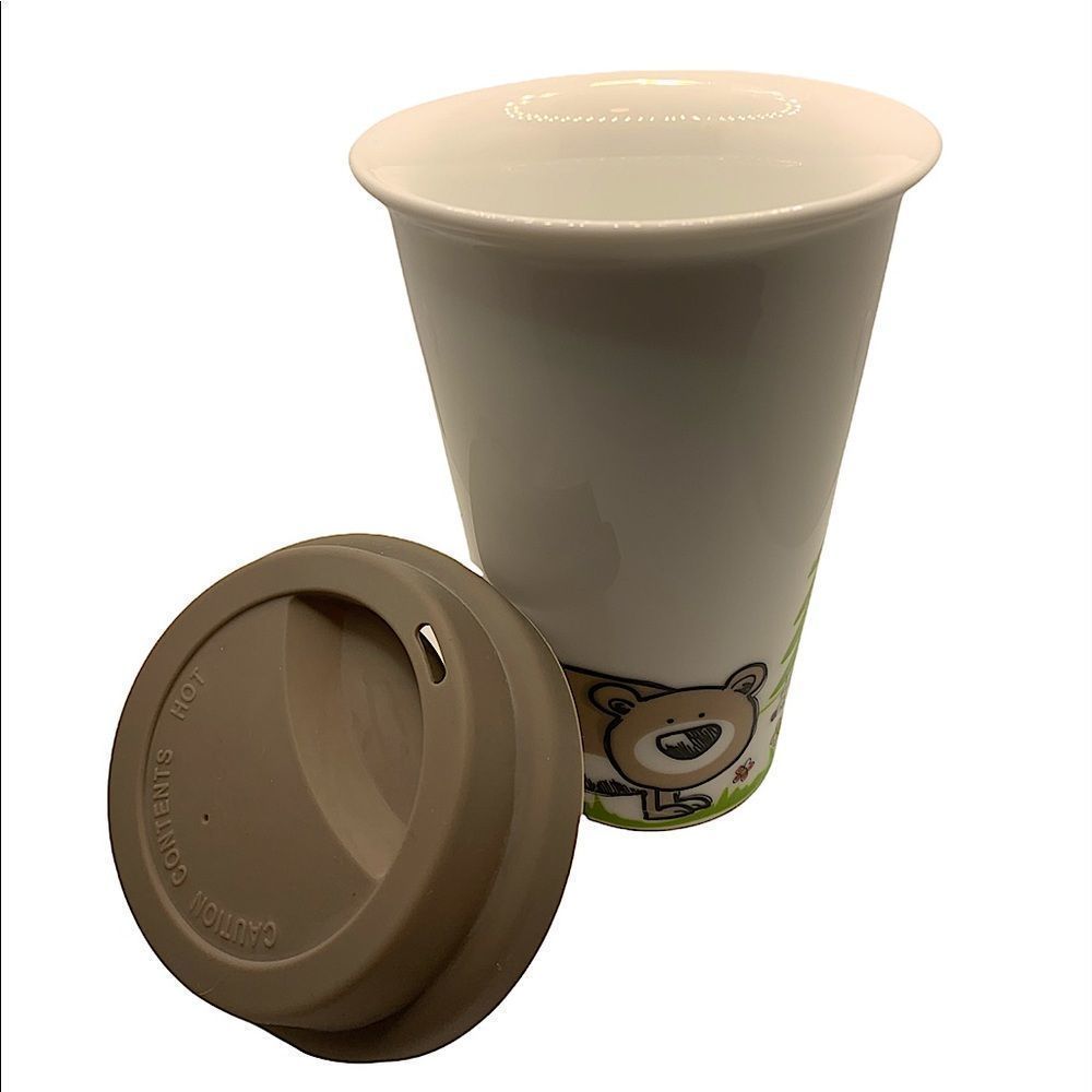 Stokes | Cute Porcelain Bear Travel Mug